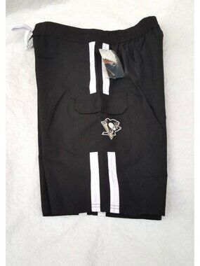 Pittsburgh Penguins Men Swim Shorts Board Trunk Elastic Waist Adult Size XL NHL